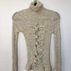 Jean Paul Gaultier Maille Femme Grey Turtle Neck Sweater